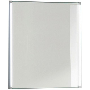 Mid.you Badezimmerspiegel LED-Line , Alu , Glas , rechteckig , F , 60x67x4 cm , Badezimmer, Badezimmerspiegel, Badspiegel