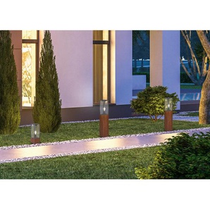 Trio Leuchten AUßENSTEHLEUCHTE Garonne , Anthrazit , Holz, Metall , 14x80x14 cm , Außenbeleuchtung, Außenleuchten