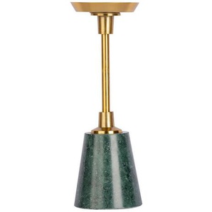 Kerzenhalter , Grün, Gold , Metall, Stein , 10x30x10 cm , zum Stellen , Dekoration, Windlichter & Kerzenhalter, Kerzenhalter