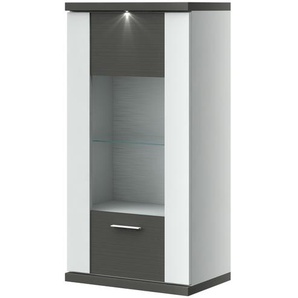 uno Hängevitrine   Titan ¦ weiß