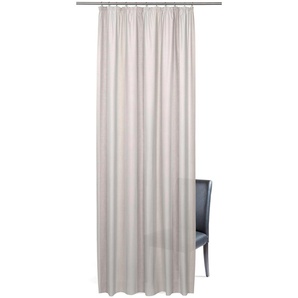 Vorhang GARDISETTE Garden Stripe Gardinen Gr. 245 cm, Kräuselband, 135 cm, beige (creme, grau) Gardinen nach Räumen Gardine Längsstreifen