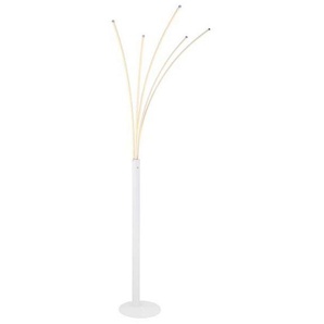 Globo Led-Stehleuchte Bizzy , Weiß , Kunststoff , 60x187 cm , LED Beleuchtung, LED-Stehlampen