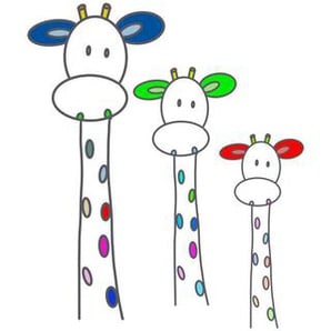 Babywanddeko Three in a row Colorado , Mehrfarbig, Natur , Holz, Kunststoff , 60x60x3 cm , Babymöbel, Babyzimmer Deko, Babywanddeko