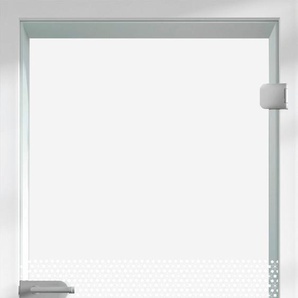 RENOWERK Glastür Eivind, ESG L56/61 Türen 83,4x197,2 cm Gr. B/H: 83,4 cm x 197,2 cm, Türanschlag DIN rechts, farblos (transparent, oberfläche gelasert) Glastüren