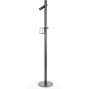 EVOTEC Gartenleuchte »PAUL«, mehrere Helligkeitsstufen, USB-Ladefunktion, LED fest integriert, Warmweiß, ideal zum Grillen, Multiring mit Flaschenhalter + 3 Haken