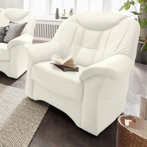 Sessel EXXPO - SOFA FASHION Gr. NaturLEDER, Sessel, B/H/T: 94 cm x 92 cm x 90 cm, weiß (altweiß) Polstersessel Sessel