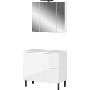 GERMANIA Badmöbel-Set »GW-Salinas«, (2-St), bestehend aus Waschbeckenunterschrank und Spiegel
