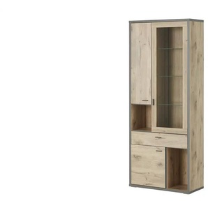 Primo Vitrine  Orlando - holzfarben - 86 cm - 208 cm - 38 cm | Möbel Kraft