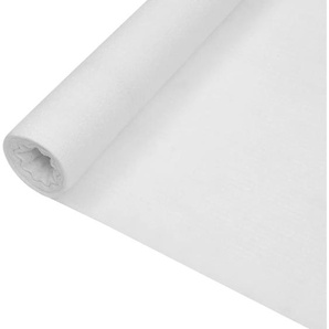 Zaunblende Weiß 1x25 m HDPE 195 g/m²