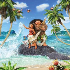 Komar Fototapete Moana Beach, glatt, Comic, Retro, bedruckt, mehrfarbig, BxH: 250x280 cm