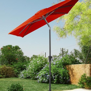 Sonnenschirm GARTEN GUT Standschirme , rot Sonnenschirme abknickbar, ohne Schirmständer