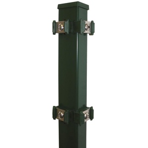 KRAUS Zaunpfosten Modell P mit Edelstahlplättchen Zaunpfosten 4x6x140 cm, für Höhe 83 cm grün Zaunpfosten