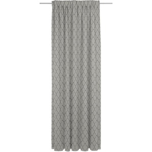 Vorhang ADAM Indian Cortezada Gardinen Gr. 145 cm, Multifunktionsband, 142 cm, schwarz (schwarz, beige) Gardinen nach Räumen nachhaltig aus Bio-Baumwolle