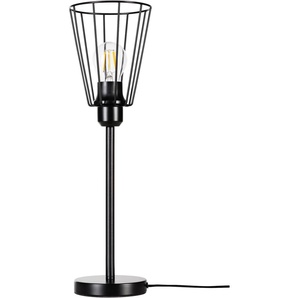 Tischleuchte BRITOP LIGHTING Swan Lampen Gr. 1 flammig, Ø 14 cm Höhe: 47,5 cm, 1 St., schwarz Lampen und Leuchten Dekorative Leuchte aus Metall, passende LM E27 exkl., Made in Europe