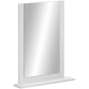 Spiegel im Skandi Design Weiß Ablage