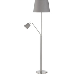 Stehlampe FISCHER & HONSEL Layer Lampen Gr. 2 flammig, Höhe: 175 cm, grau (nickelfarben) Standleuchte Stehleuchten Lampen