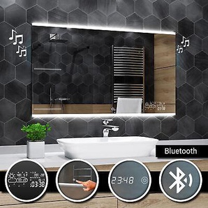 Brasil Badspiegel Mit Led Beleuchtung Wandspiegel Spiegel Bluetooth Uhr A04