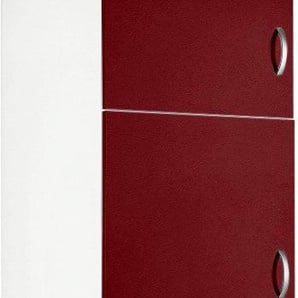 Kühlumbauschrank WIHO KÜCHEN Flexi Schränke Gr. B/H/T: 60 cm x 200 cm x 57 cm, rot (rot glanz) Küchenserien Schränke
