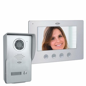 Video Türsprechanlage mit 7 Zoll (18cm) Bildschirm, gebürstetes Aluminium, verdrahtet (DV477W)