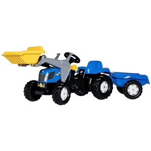 rolly toys® Tretfahrzeug NH T7040, Traktor mit Trailer und Lader