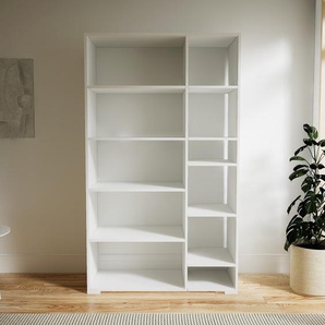 Aktenregal Weiß - Flexibles Büroregal: Hochwertige Qualität, einzigartiges Design - 115 x 196 x 47 cm, konfigurierbar
