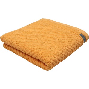 Duschtuch ROSS Smart Handtücher Gr. B/L: 70 cm x 140 cm (1 St.), orange (aprikose) Handtücher Badetücher Uni-Rippe mit Velourslabel