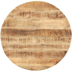 Tischplatte Massivholz Mango Rund 25-27 mm 40 cm