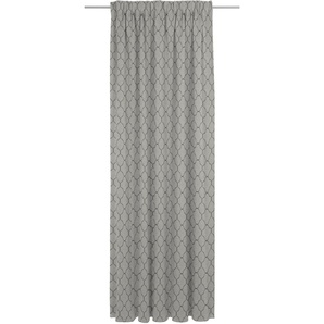Vorhang ADAM Indian Cortezada Gardinen Gr. 245 cm, Multifunktionsband, 142 cm, schwarz (schwarz, beige) Gardinen nach Räumen nachhaltig aus Bio-Baumwolle