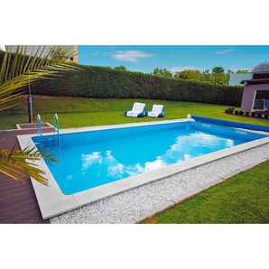 Schwimmbecken , Weiß , Kunststoff , 400x150 cm , Freizeit, Pools und Wasserspaß, Pools