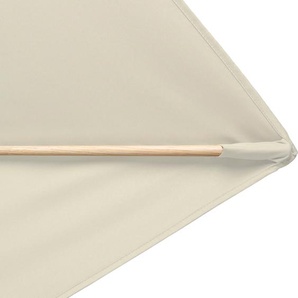 Rechteckschirm DOPPLER Standschirme beige (natur) Sonnenschirme UV-beständig, Maße: 300x200 cm
