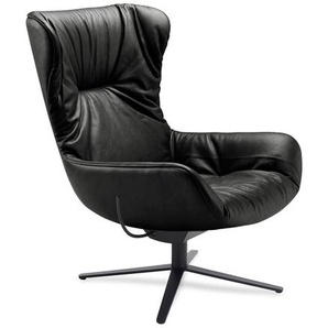 Wingback Chair Leya Freifrau schwarz, Designer Hoffmann Kahleyss Design, 103x71x86 cm