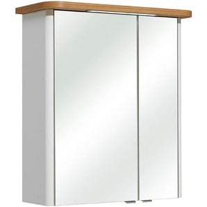 Xora Spiegelschrank , Metall , 2 Fächer , 65x72x20 cm , Badezimmer, Badezimmerspiegel, Spiegelschränke