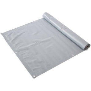 PVC-Balkonsichtschutz | Grau | 90 x 600 cm