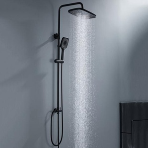 Duschsystem Mit Quadratischem Abs-duschkopf 30x19cm Und 3-funktions-handbrause