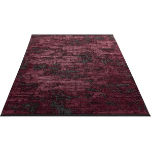 Teppich MERINOS Brooklyn 52008 Teppiche Gr. B/L: 200 cm x 290 cm, 10 mm, 1 St., rot Esszimmerteppiche