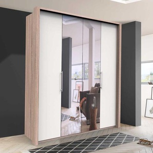 Moderner Schlafzimmerschrank mit Falttüren und Spiegel Made in Germany