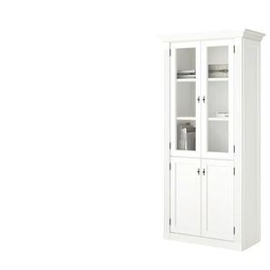 maison bleue Vitrine  Petit Chalet - weiß - 93 cm - 190 cm - 44 cm | Möbel Kraft