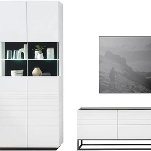 Wohnwand OTTO PRODUCTS Mona Kastenmöbel-Sets , schwarz-weiß Wohnwände