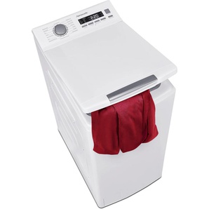 D (A bis G) HANSEATIC Waschmaschine Toplader Waschmaschinen , weiß Toplader