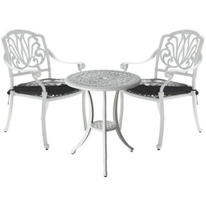 Hartman Amalfi Gartenmöbel-Set 3-tlg. Tisch Ø62cm Weiß