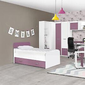 Hype Rooms Beistelltisch Der Serie Kinder 50 X 35 X 62 Cm In Weiß/lila