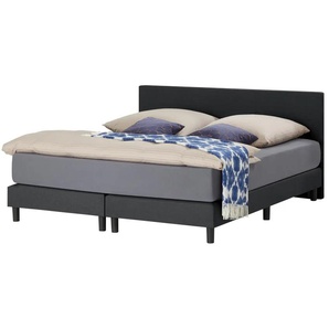 Boxspringbett - schwarz - 180 cm - 91 cm | Möbel Kraft