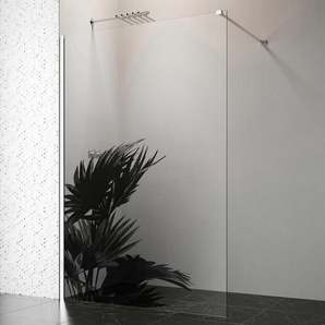 Walk-in-Dusche WELLTIME BY GEO Duschwände Gr. B/H: 116,5 cm x 200 cm, nur links montierbar, grau (chromfarben) Duschwände Duschwand erhältlich in 5 verschiedenen Breiten (80-140 cm)