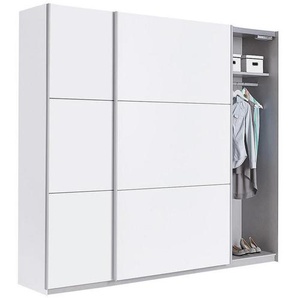 Time Schwebetürenschrank , Weiß , Holzwerkstoff , 2 Fächer , 222x210x61 cm , umfangreiches Zubehör erhältlich, in verschiedenen Größen erhältlich , Schlafzimmer, Kleiderschränke, Schwebetürenschränke