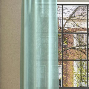Vorhang NEUTEX FOR YOU Libre-ECO Gardinen Gr. 215 cm, Multifunktionsband, 142 cm, grün (salbei) Gardinen nach Räumen Nachhaltig, Maß