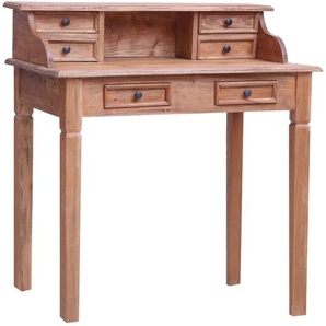 Schreibtisch mit Schubladen 90x50x101 cm Altholz Massiv