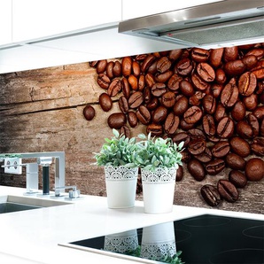 Küchenrückwand Kaffee Bohnen Premium Hart-PVC 0,4 mm selbstklebend - Direkt auf die Fliesen