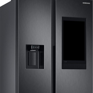 E (A bis G) SAMSUNG Side-by-Side Kühlschränke schwarz (premium black steel) Kühl-Gefrierkombinationen Bestseller