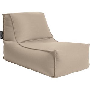 Sitzsack SITTING POINT KORFU Rock Sitzsäcke B/H/T: 65 cm x 65 cm x 100 cm, grau Kissen SITTING POINT für Indoor und Outdoor