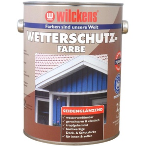Wilckens 2,5l Wetterschutzfarbe Reinweiß Holzdeckfarbe Holzfarbe Anstrich